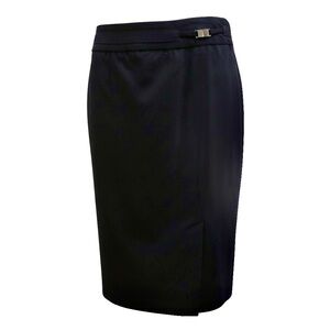 Evan Picone Black Midi-length Pencil Skirt